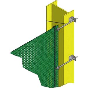 Farmflex montageset met spanschroeven voor windbreekgaas  