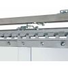 Schuifdeursysteem voor lamellen, C-rail 3 meter voor 1,5 m brede deur