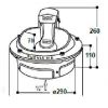 Suevia verwarmde drinkbak Mod. 41A 80W/24V