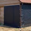 Pro Line PVC windbreekgaasscherm zwart paardenstal
