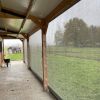 pro LIne PVC windbreekgaasscherm van binnenuit