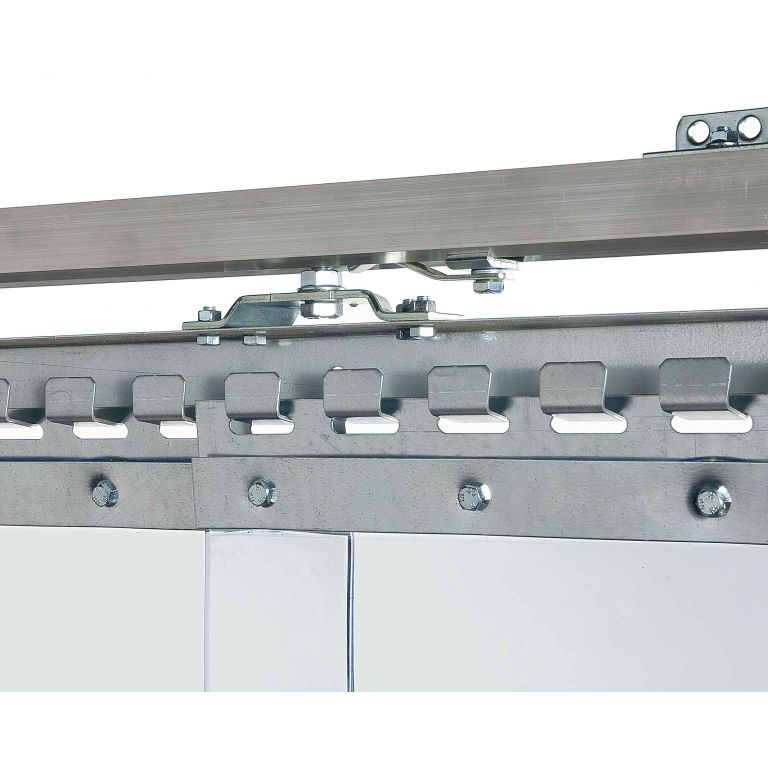 Schuifdeursysteem voor lamellen, C-rail 3 meter voor 1,5 m brede deur