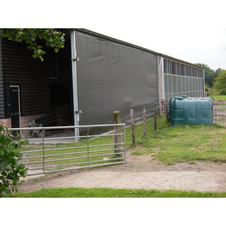 Windbreekgaas Economy line zwart breedte 1,5 m, rol 50 meter